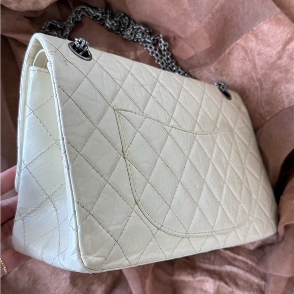 CHANEL White Calfskin Reissue 226 Size SHW - Picture 8 of 16